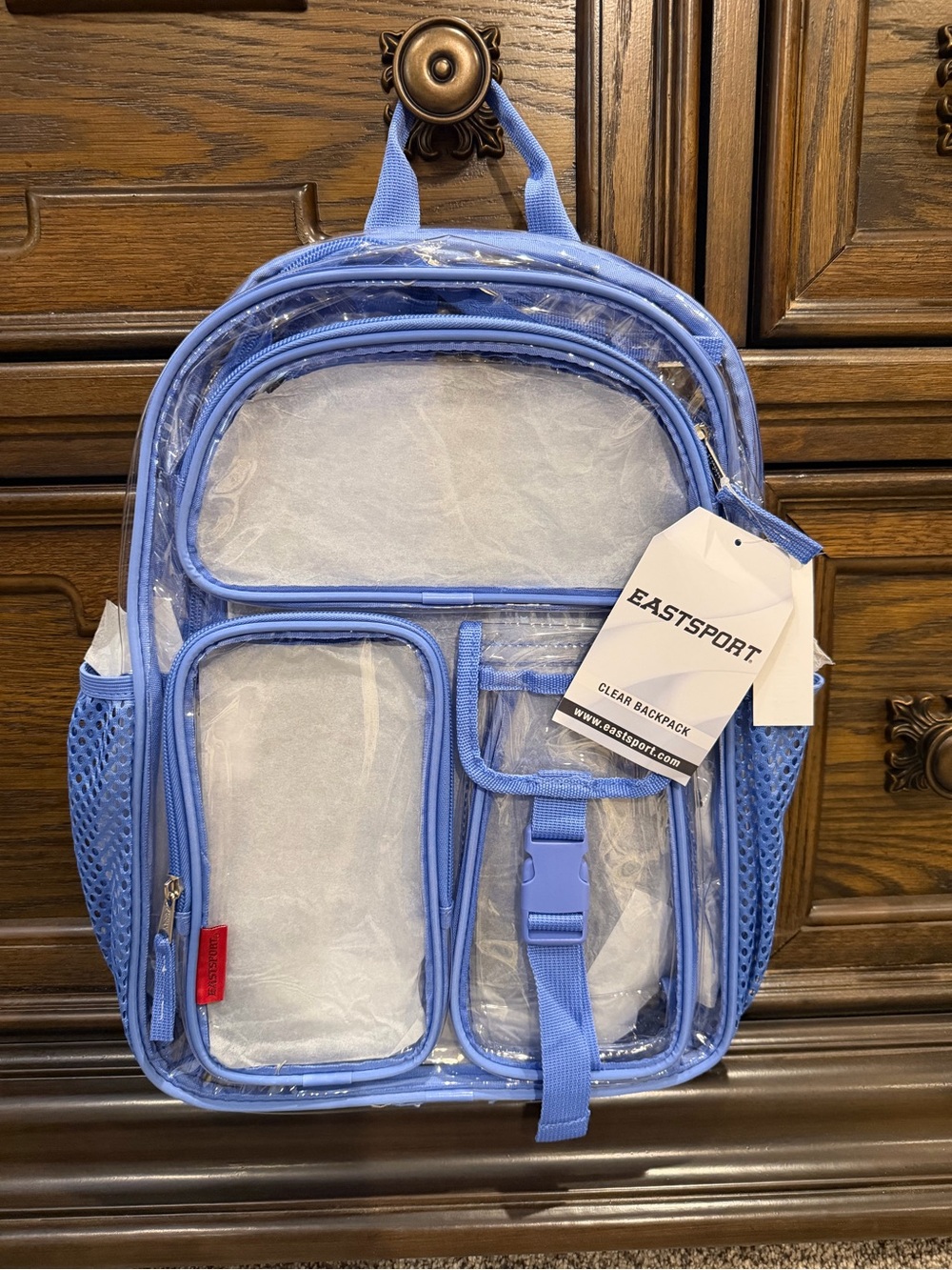 Eastsport Clear Kids Backpack in Light Blue